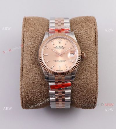 (TW) Swiss Replica Rolex Jubilee Rose Gold Datejust Watch 31mm Unisex